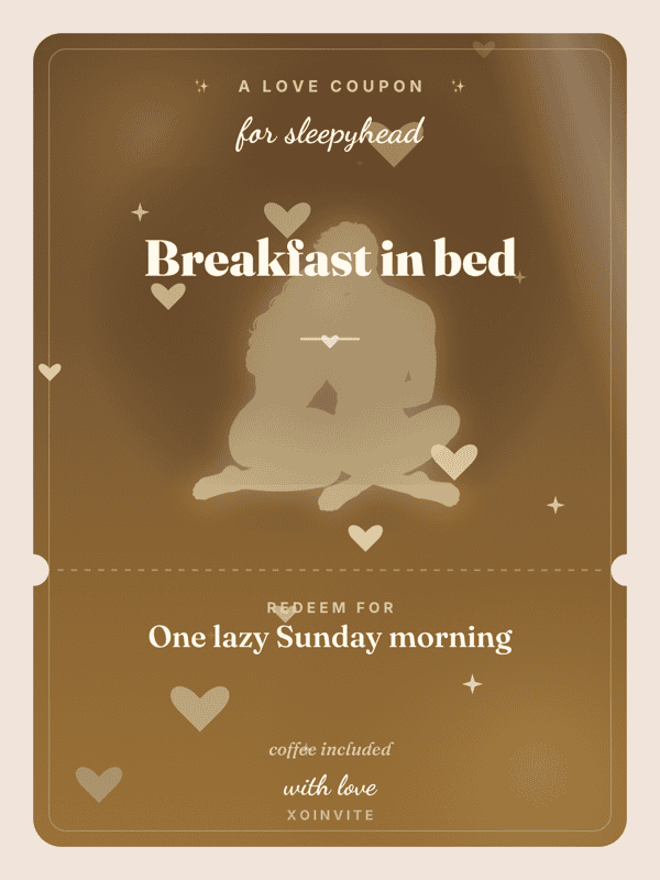 Breakfast in bed