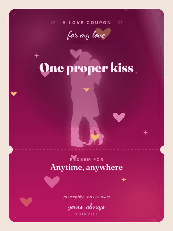 One proper kiss