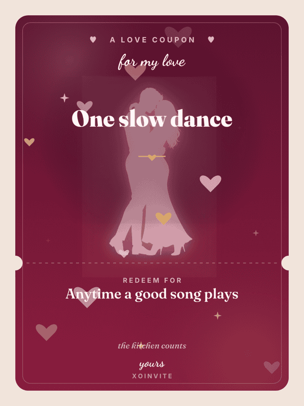 One slow dance